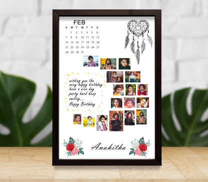 Birthday Frame (Moon Collage)