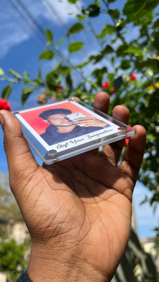 Polaroid fridge magnet